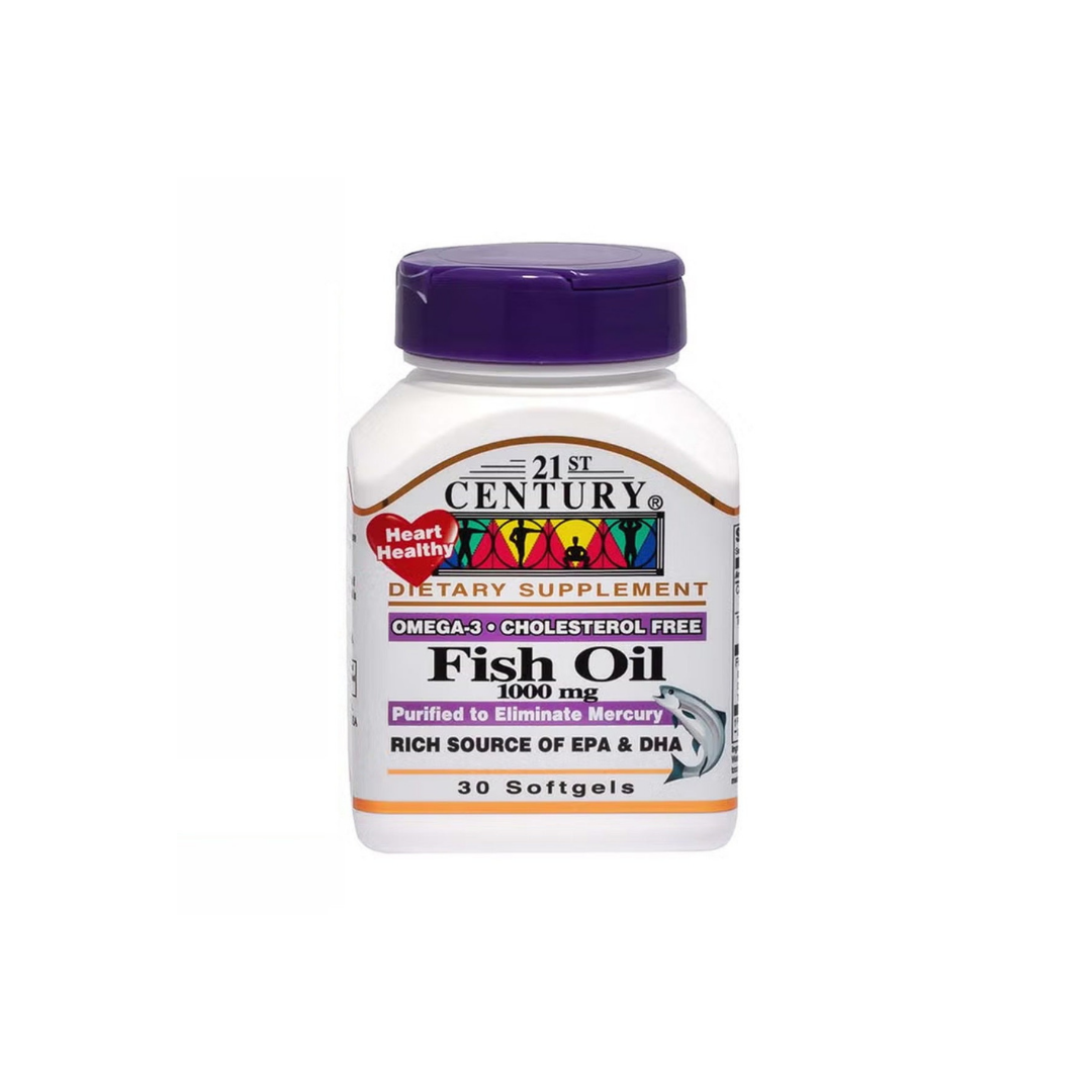 21St Century Omega 3 Fish Oil 1000 mg 30 softgel